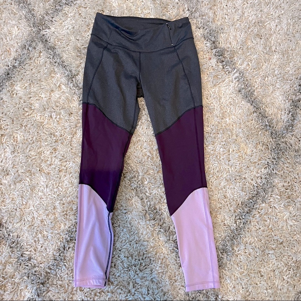 Calia Gray Purple Full Length Leggings